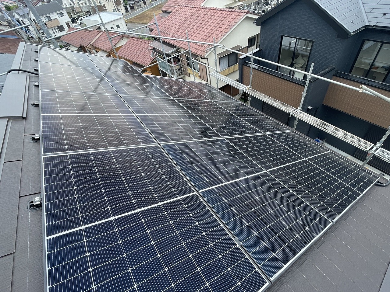 東京都東大和市　H様邸　太陽光発電　蓄電池 画像