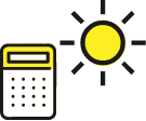 電卓　太陽　画像